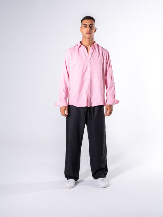 Pink linen shirt